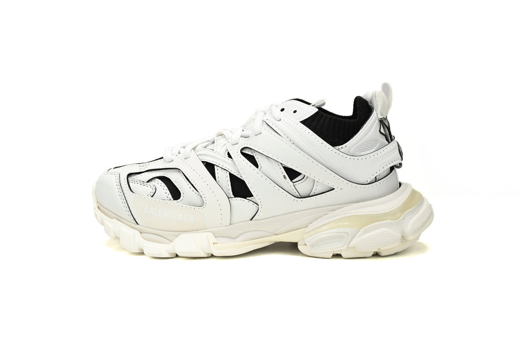 Balenciaga Track Sock Sneakers "White Black"-retro thick sole dad shoes，Women's Shoe Sale / Men's Shoe Sale