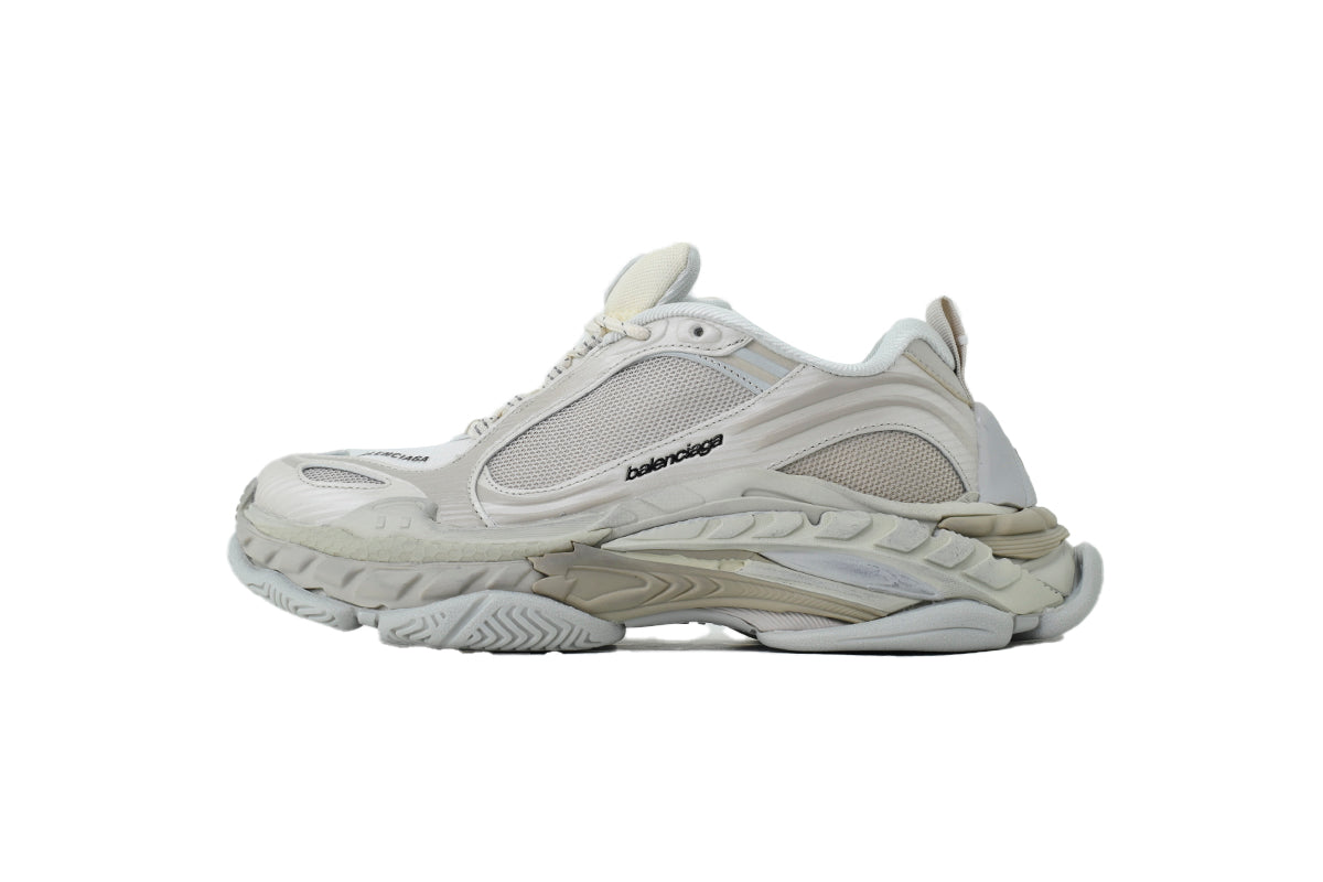 Balenciaga Triple S 2.0 Mesh Layered Chunky Sneaker in "Eggshell"-retro thick sole dad shoes，Women's Shoe Sale / Men's Shoe Sale