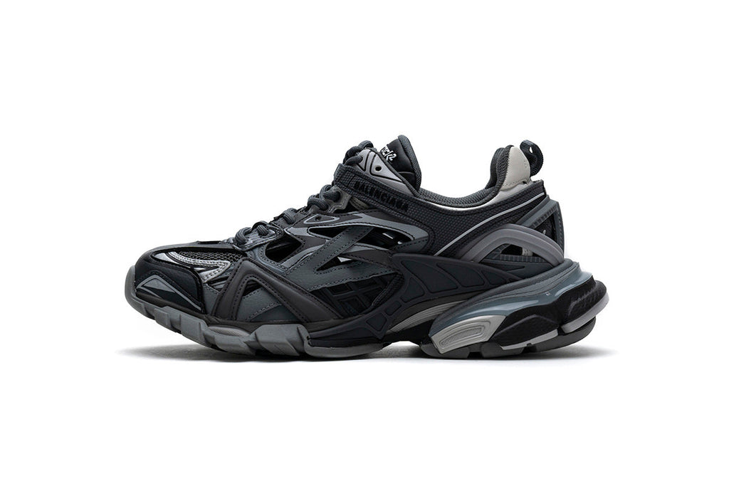 Balenciaga Track 2 Sneakers Men "Dark Grey"-retro thick sole dad shoes，Women's Shoe Sale / Men's Shoe Sale