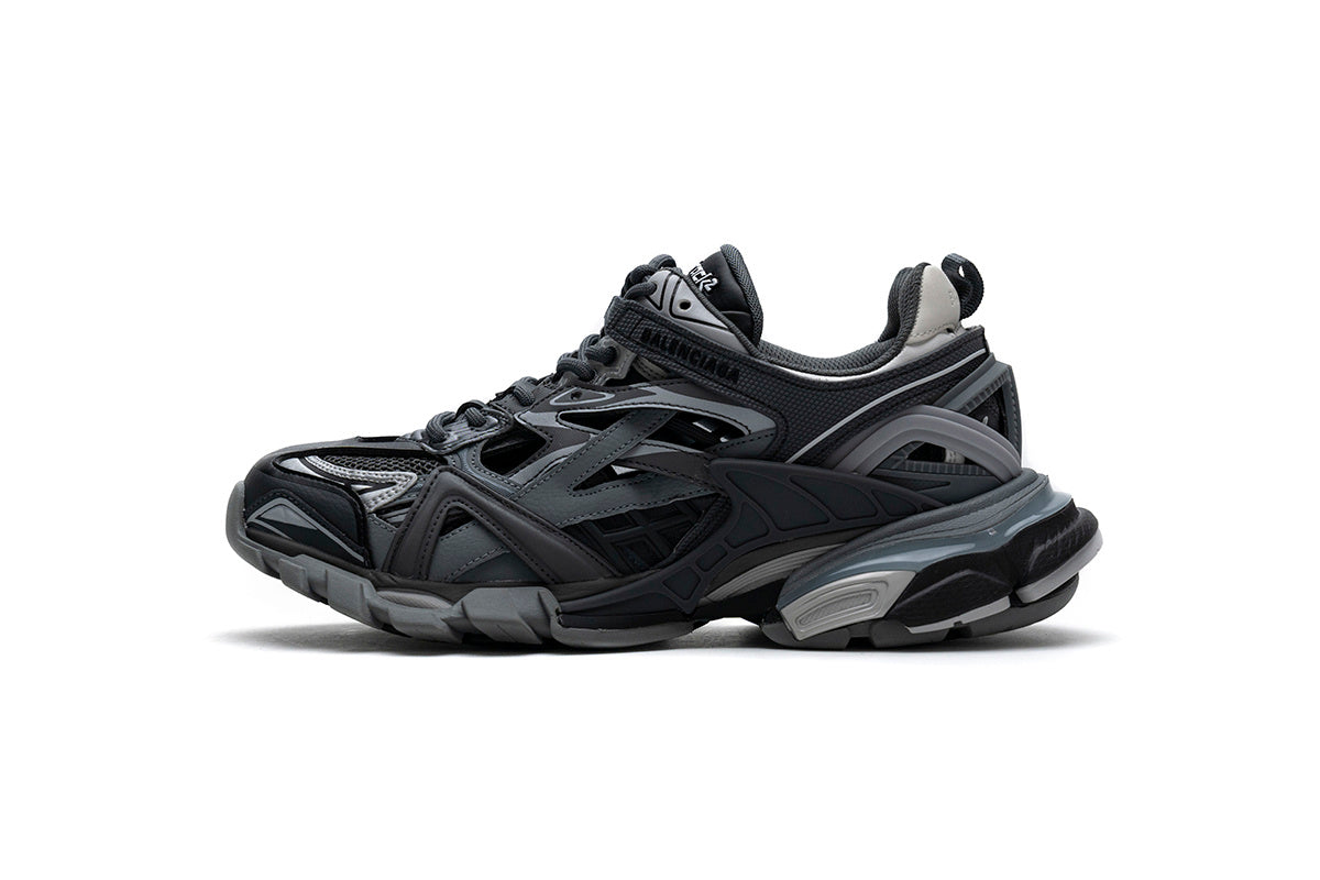 Balenciaga Track 2 Sneakers Men "Dark Grey"-retro thick sole dad shoes，Women's Shoe Sale / Men's Shoe Sale