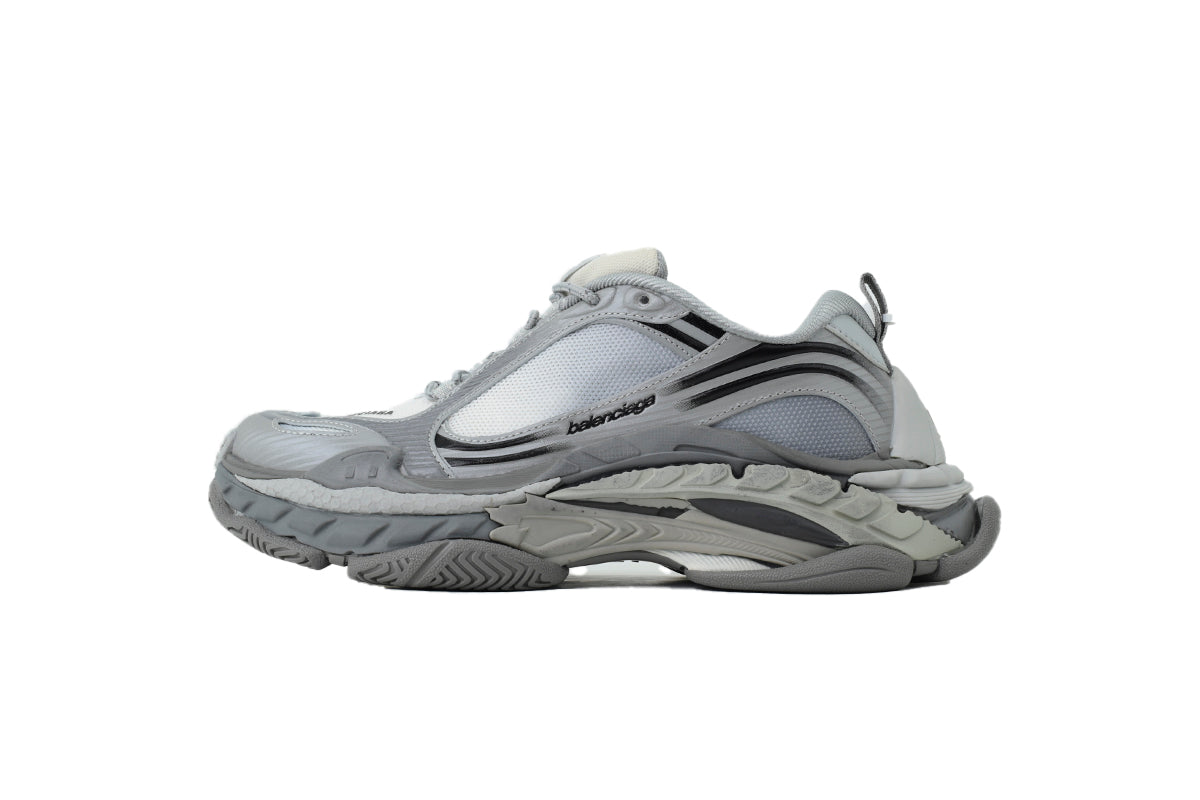 Balenciaga Triple S.2 Gradient Mesh Sneakers "Gradient Grey"-retro thick sole dad shoes，Women's Shoe Sale / Men's Shoe Sale