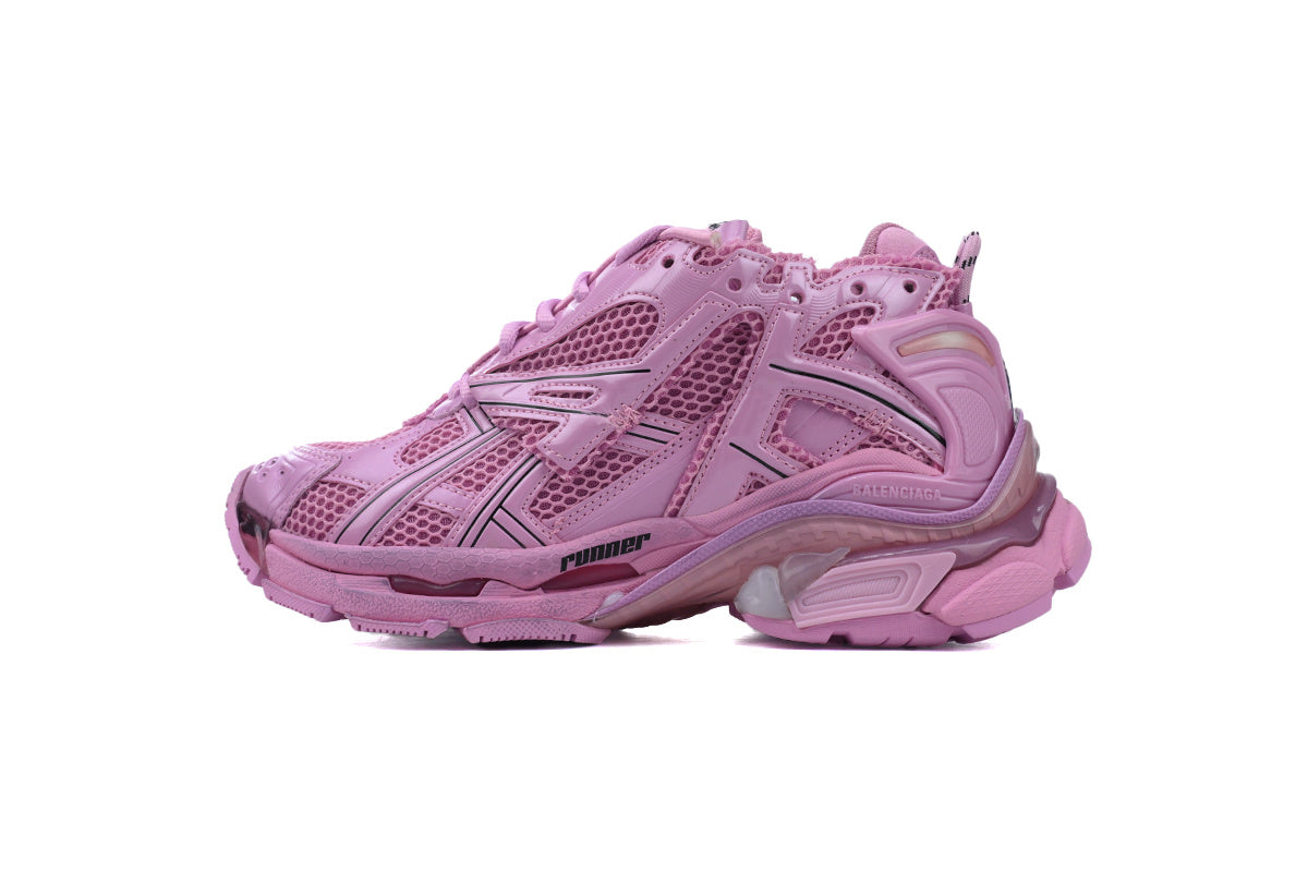 Balenciaga Runner Sneakers "Pink"-retro thick sole dad shoes，Women's Shoe Sale / Men's Shoe Sale