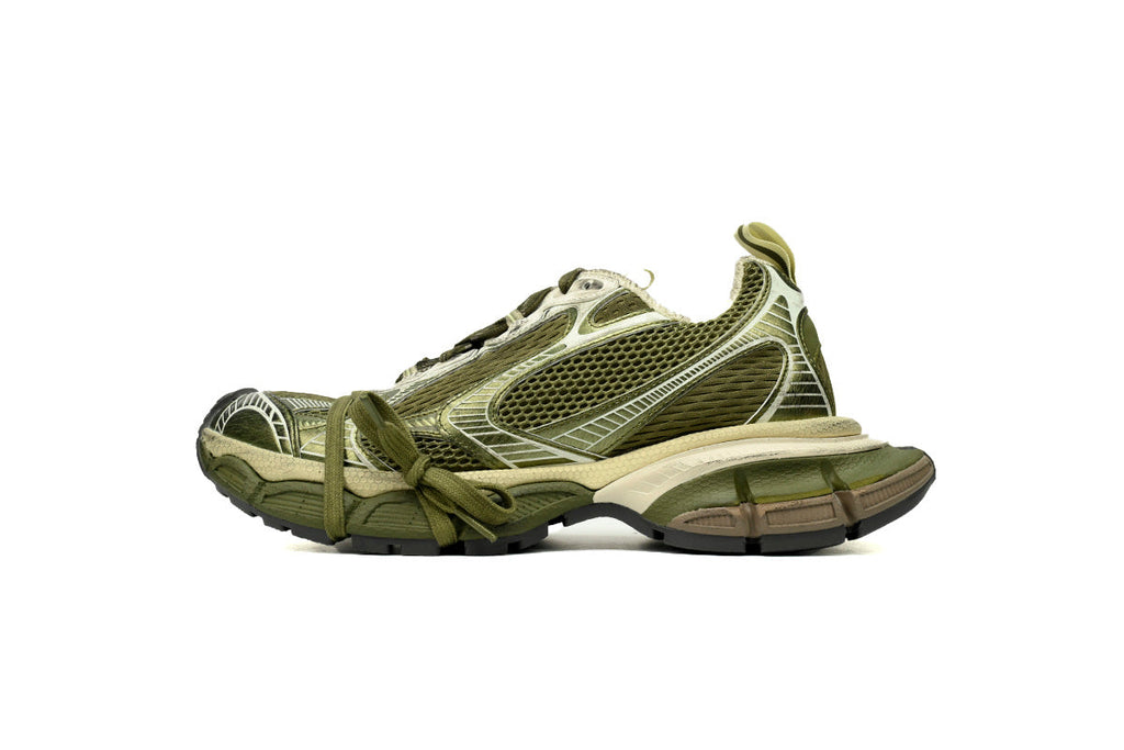 Balenciaga 3XL Sneaker "Army Green"-retro thick sole dad shoes，Women's Shoe Sale / Men's Shoe Sale