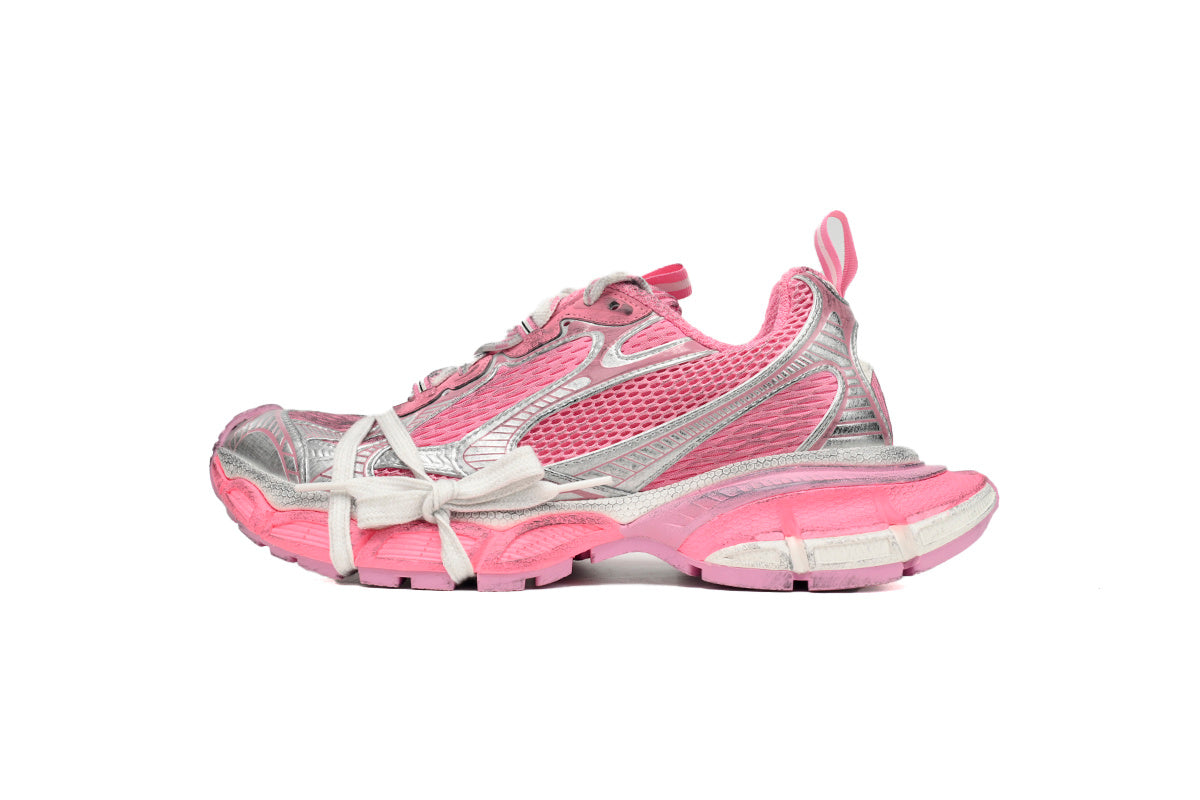 Balenciaga 3XL Sneaker "Pink Silver"-retro thick sole dad shoes，Women's Shoe Sale / Men's Shoe Sale
