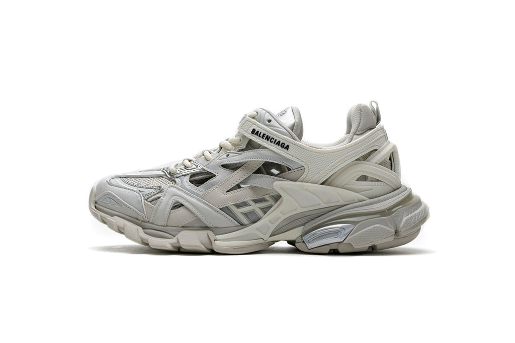 Balenciaga Track 2 Open Sneakers "White"-retro thick sole dad shoes，Women's Shoe Sale / Men's Shoe Sale