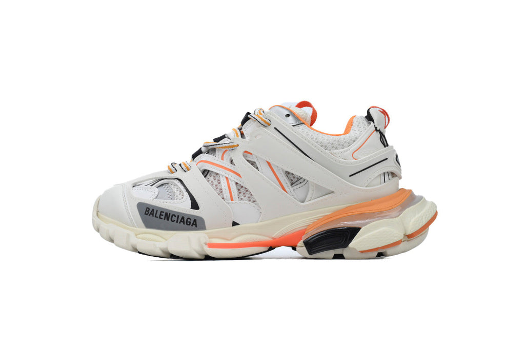 Balenciaga Track 2.0 Sneakers "White Orange" Men Women Outdoor Dad Shoes