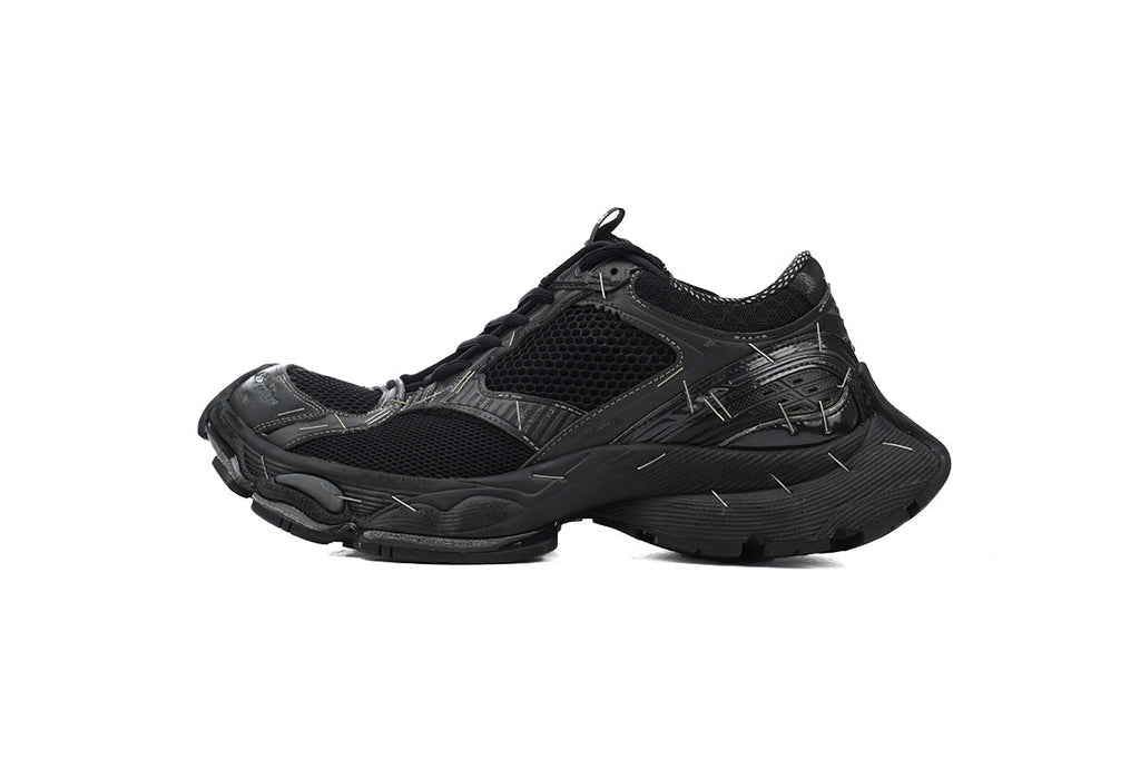 Balenciaga Stapler Sneakers Men Women "Black"-retro thick sole dad shoes，Women's Shoe Sale / Men's Shoe Sale