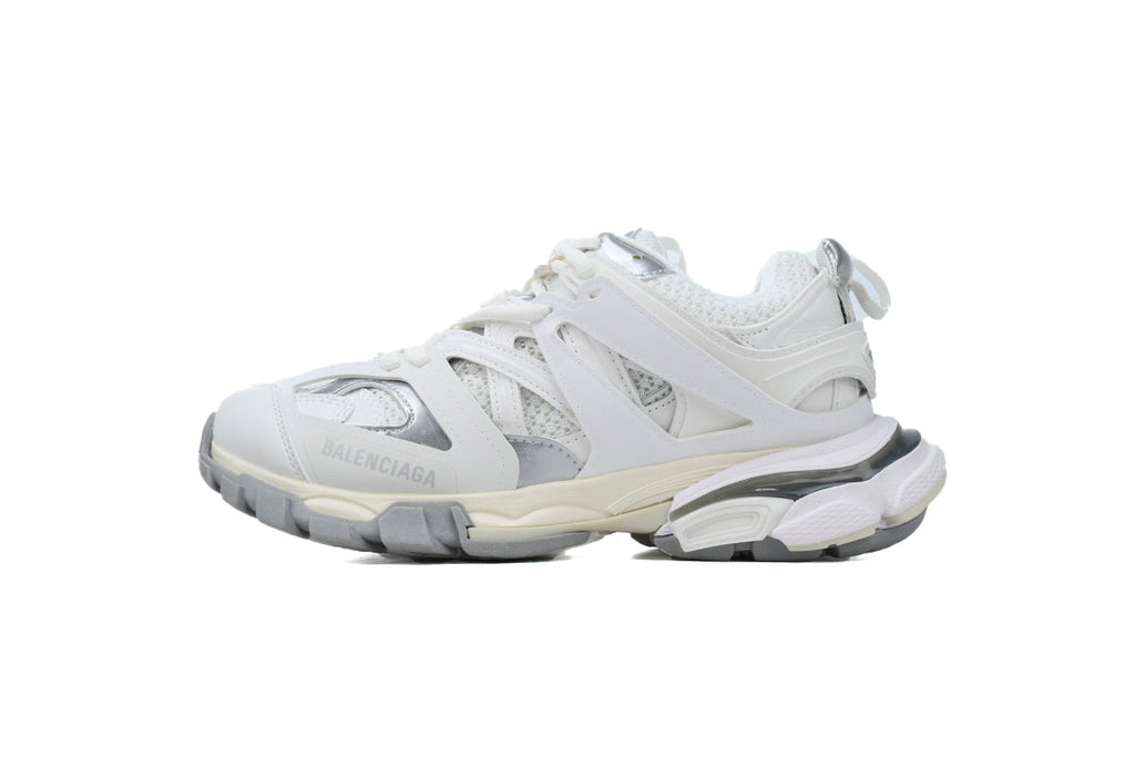 Balenciaga Track 2.0 Sneakers "White/Silver" Men Women Outdoor Hiking Dad Shoes