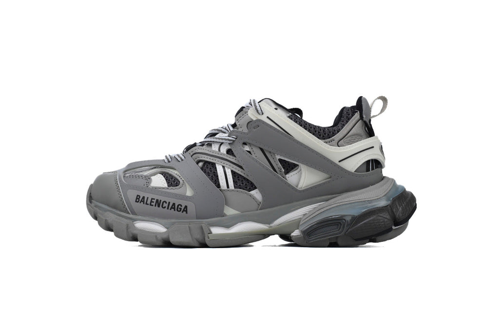 Balenciaga Track Trainer Sneakers "Grey White"-retro thick sole dad shoes，Women's Shoe Sale / Men's Shoe Sale