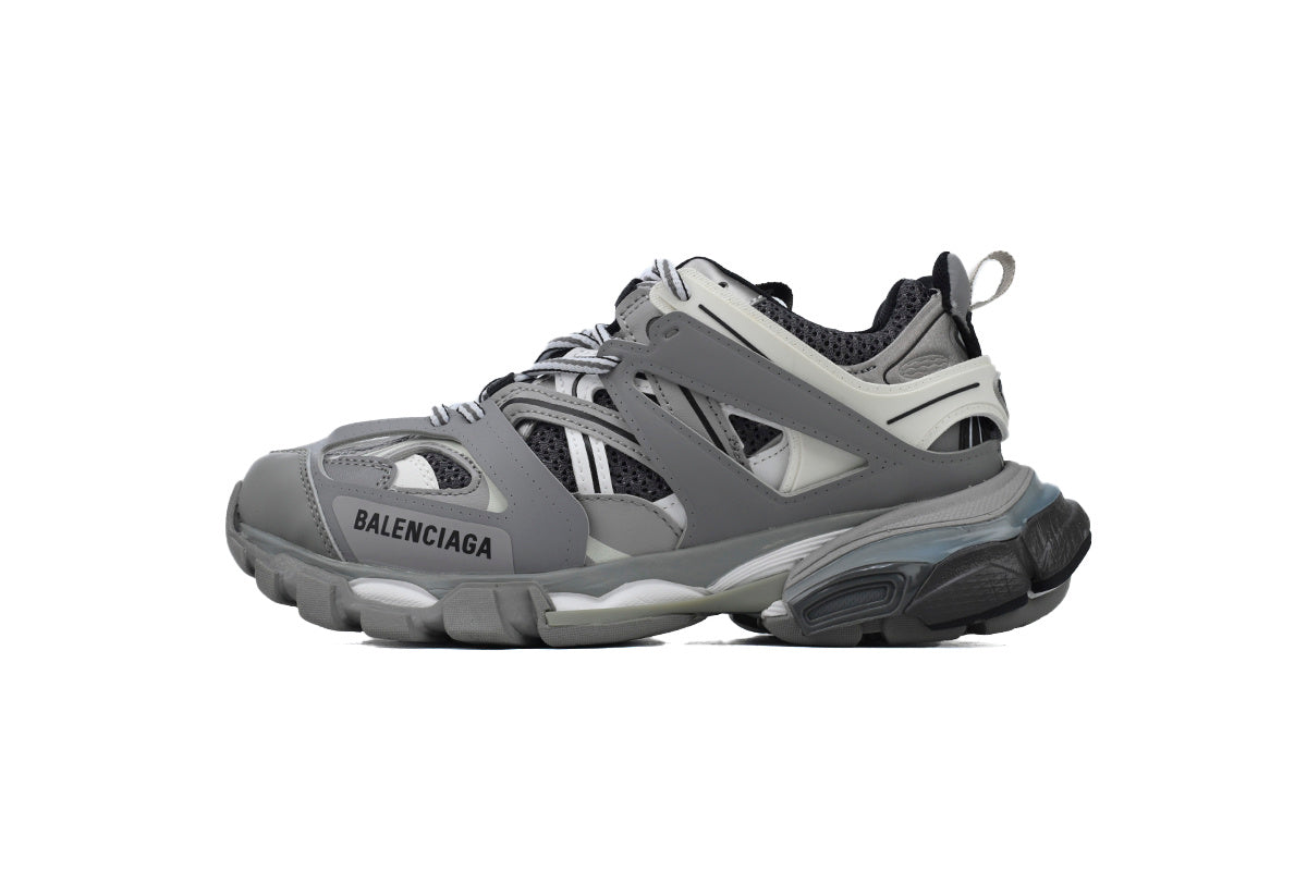 Balenciaga Track Trainer Sneakers "Grey White"-retro thick sole dad shoes，Women's Shoe Sale / Men's Shoe Sale