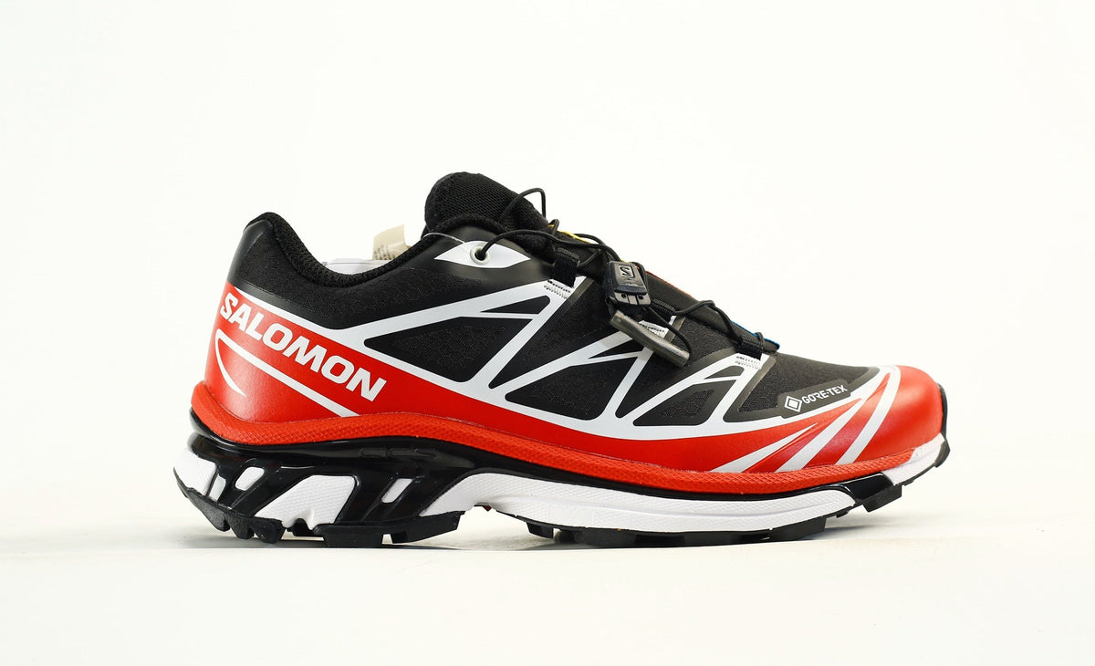 Salomon XT-6 GTX Men's Trail Running Hiking Shoes "Black Red White"- outdoor hiking shoes/Women's Shoe Sale / Men's Shoe Sale