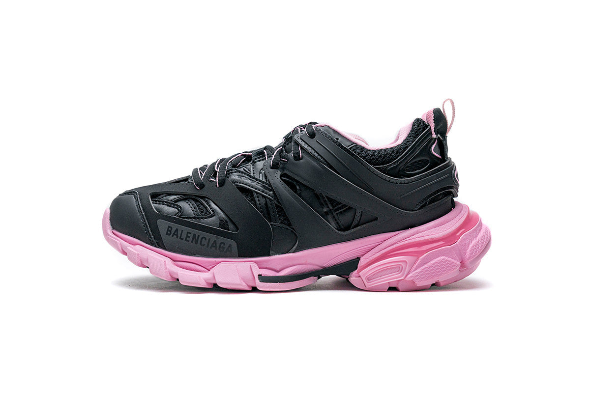 Balenciaga Track 2 Sneakers "Black Light Pink"-retro thick sole dad shoes，Women's Shoe Sale / Men's Shoe Sale