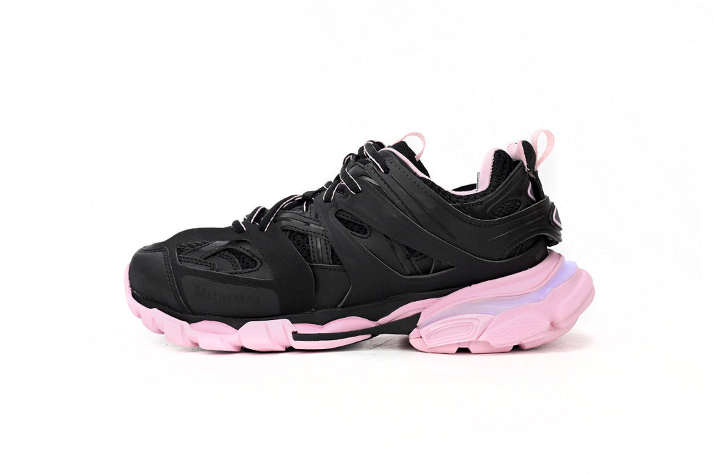 Balenciaga Track Sneakers "Black Pink" Mesh Chunky Low Top Trainer