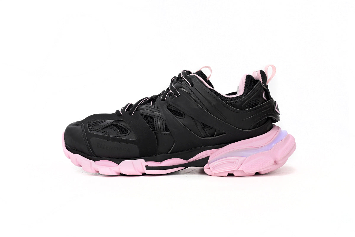 Balenciaga Track Sneakers "Black Pink" Mesh Chunky Low Top Trainer