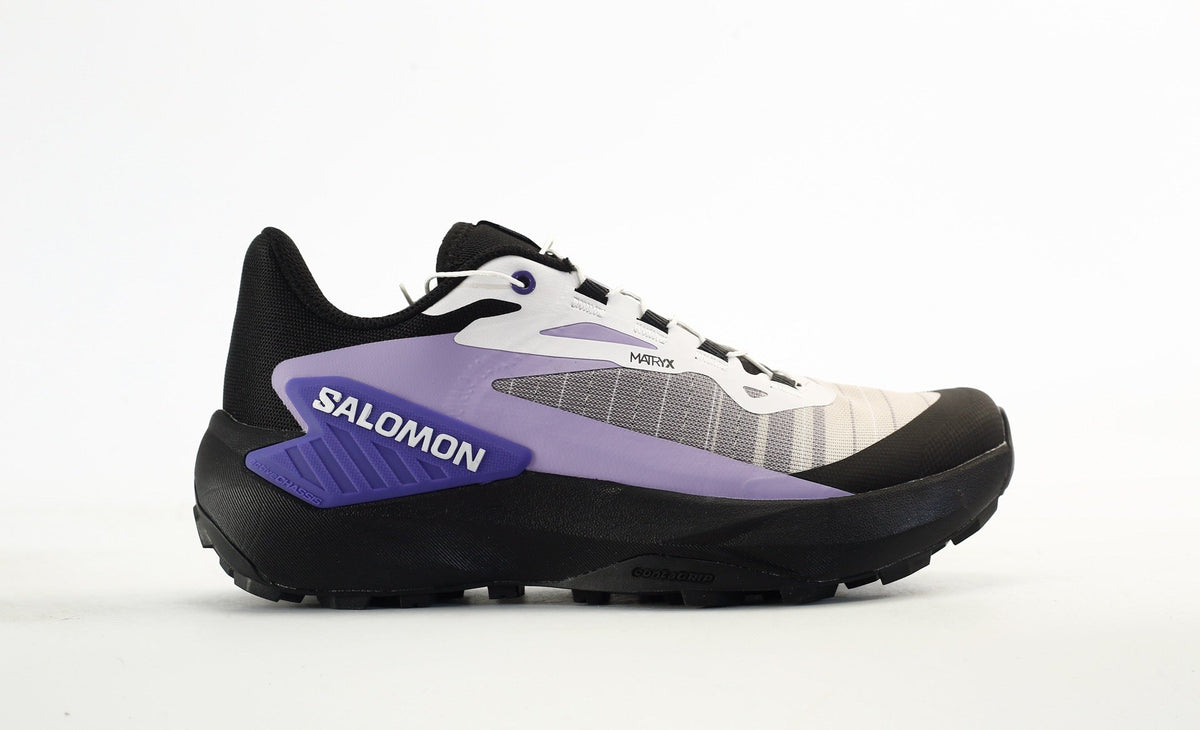 Salomon Genesis Trail Running Shoes "Black White Lavender"- outdoor hiking shoes/Women's Shoe Sale / Men's Shoe Sale