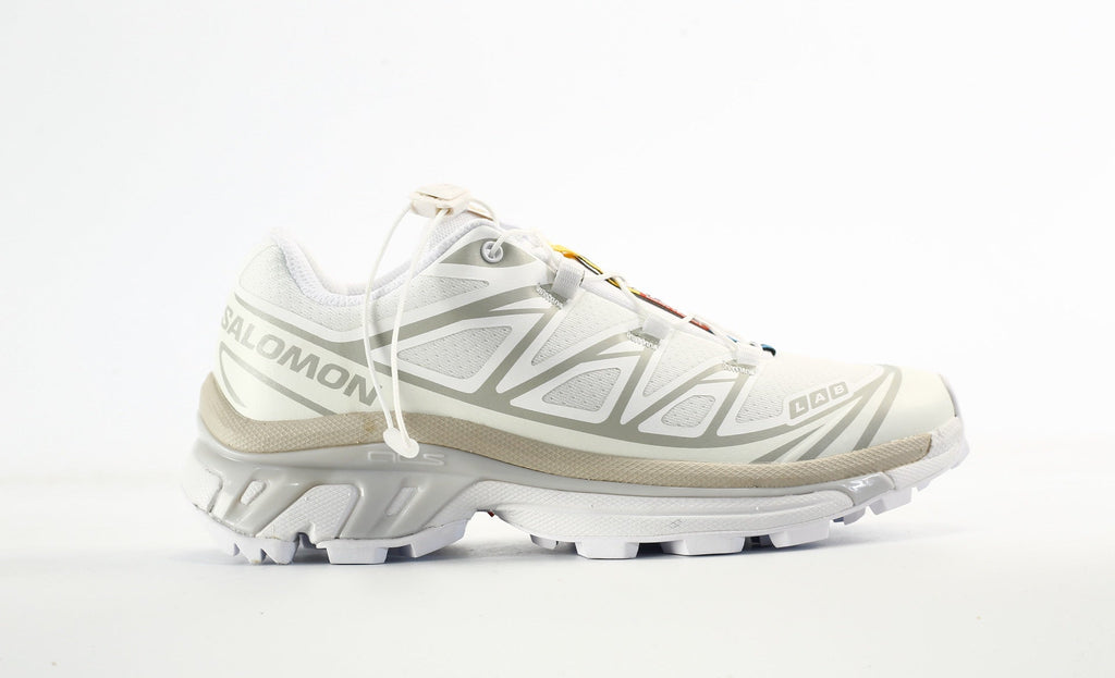 Salomon S-LAB XT-6 Men's Outdoor Trail Running Shoes "White Silver Grey"- outdoor hiking shoes/Women's Shoe Sale / Men's Shoe Sale