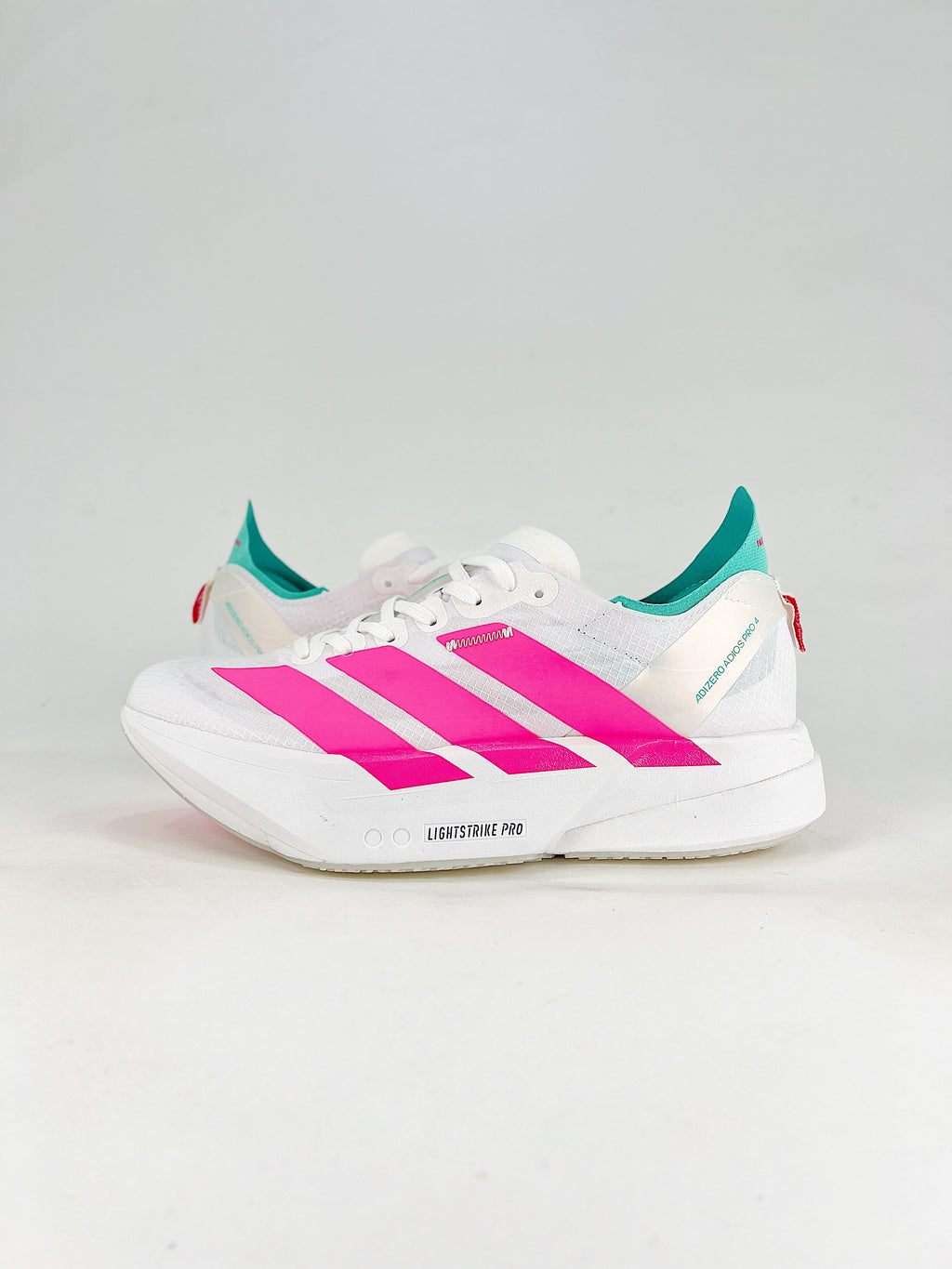 adidas Adizero Adios Pro 4 "White Pink Teal"-Classic sneakers，Adidas Women's Shoe Sale / Men's Shoe Sale
