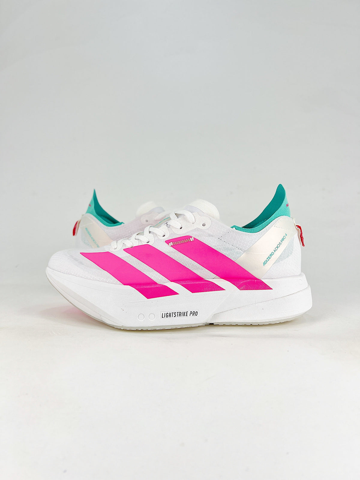 adidas Adizero Adios Pro 4 "White Pink Teal"-Classic sneakers，Adidas Women's Shoe Sale / Men's Shoe Sale