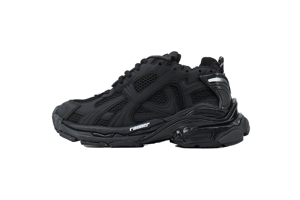 Balenciaga Runner Sneakers Men Women "Black"-retro thick sole dad shoes，Women's Shoe Sale / Men's Shoe Sale