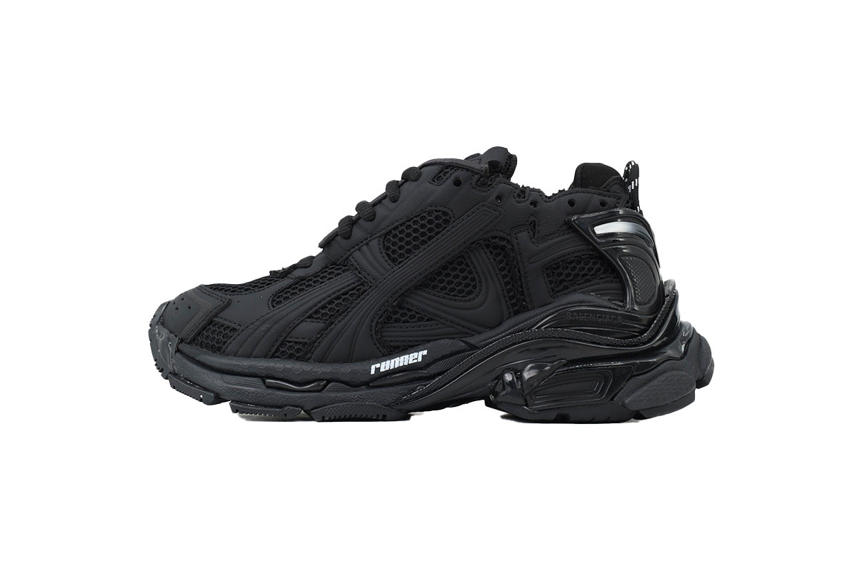 Balenciaga Runner Sneakers Men Women "Black"-retro thick sole dad shoes，Women's Shoe Sale / Men's Shoe Sale