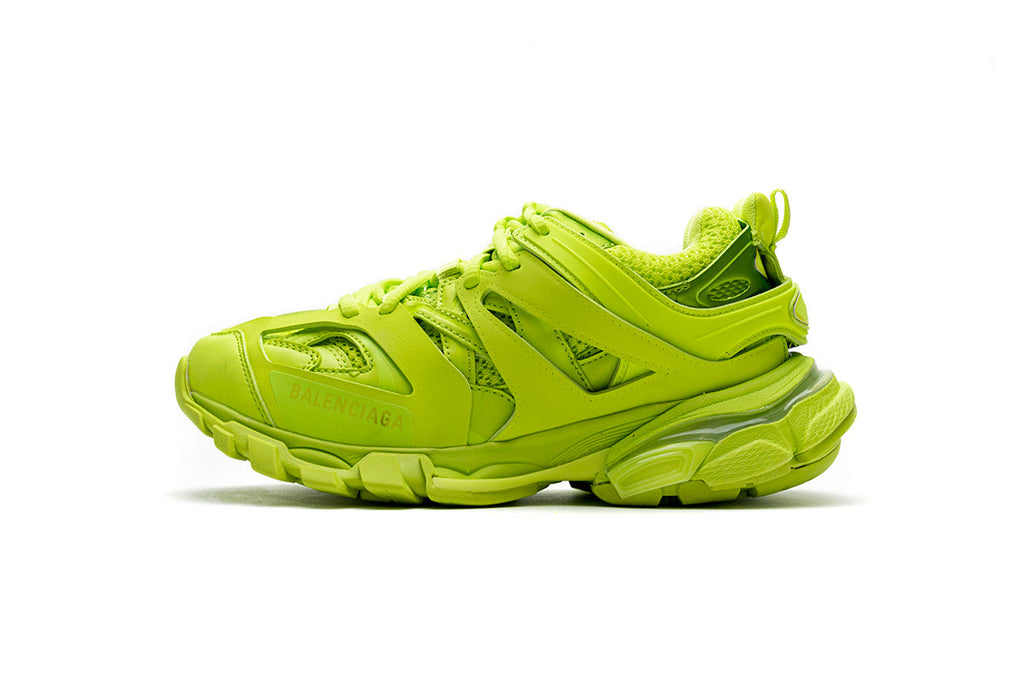 Balenciaga Track Trainer Sneakers "Fluorescent Green"-retro thick sole dad shoes，Women's Shoe Sale / Men's Shoe Sale