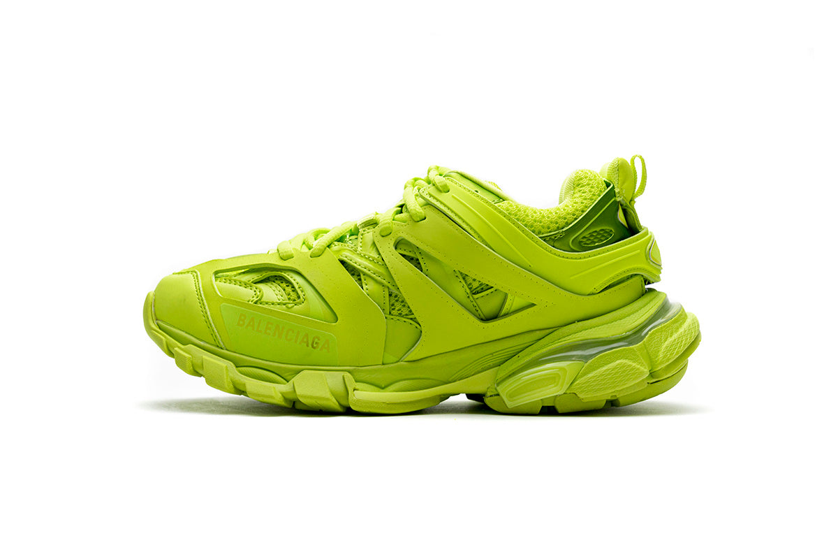 Balenciaga Track Trainer Sneakers "Fluorescent Green"-retro thick sole dad shoes，Women's Shoe Sale / Men's Shoe Sale