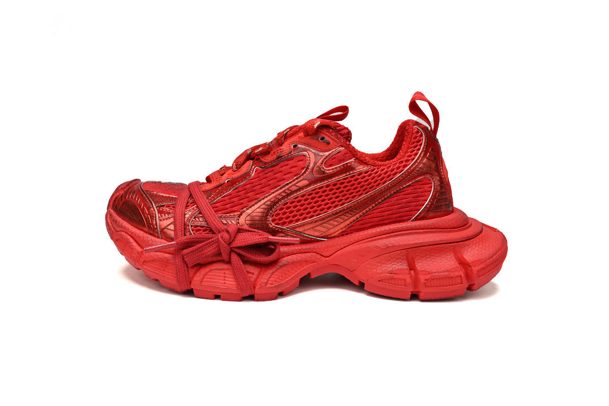 Balenciaga 3XL Sneaker "Red"-retro thick sole dad shoes，Women's Shoe Sale / Men's Shoe Sale