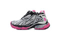 Balenciaga Runner Sneakers Men Women "Silver Black Fluorescent Pink"-retro thick sole dad shoes，Women's Shoe Sale / Men's Shoe Sale