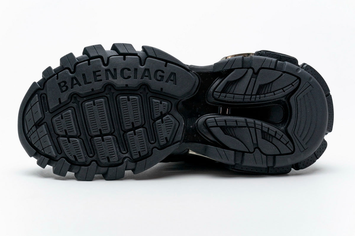 Balenciaga Track 2 Open Sneakers "Black"-retro thick sole dad shoes，Women's Shoe Sale / Men's Shoe Sale
