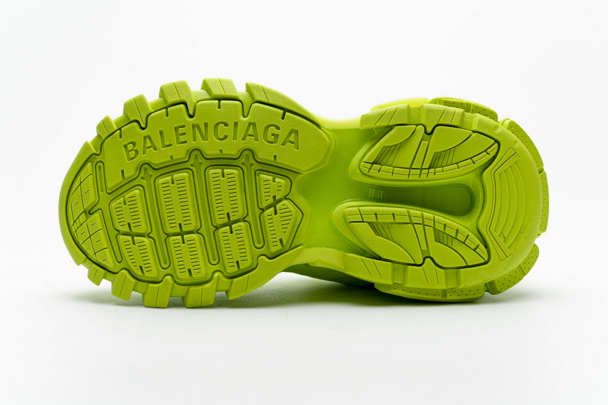 Balenciaga Track Trainer Sneakers "Fluorescent Green"-retro thick sole dad shoes，Women's Shoe Sale / Men's Shoe Sale