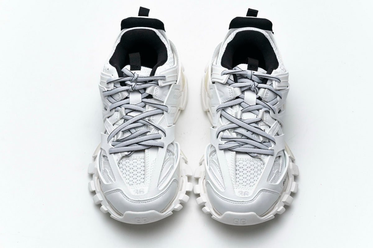 Balenciaga Track Open Sneakers "White"-retro thick sole dad shoes，Women's Shoe Sale / Men's Shoe Sale