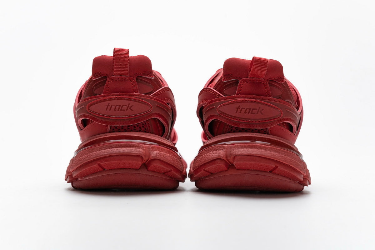 Balenciaga Track Sneakers "Red"-retro thick sole dad shoes，Women's Shoe Sale / Men's Shoe Sale