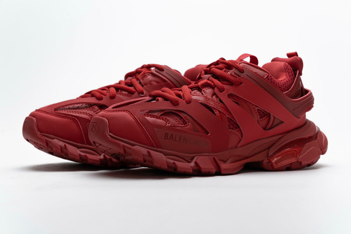 Balenciaga Track Sneakers "Red"-retro thick sole dad shoes，Women's Shoe Sale / Men's Shoe Sale