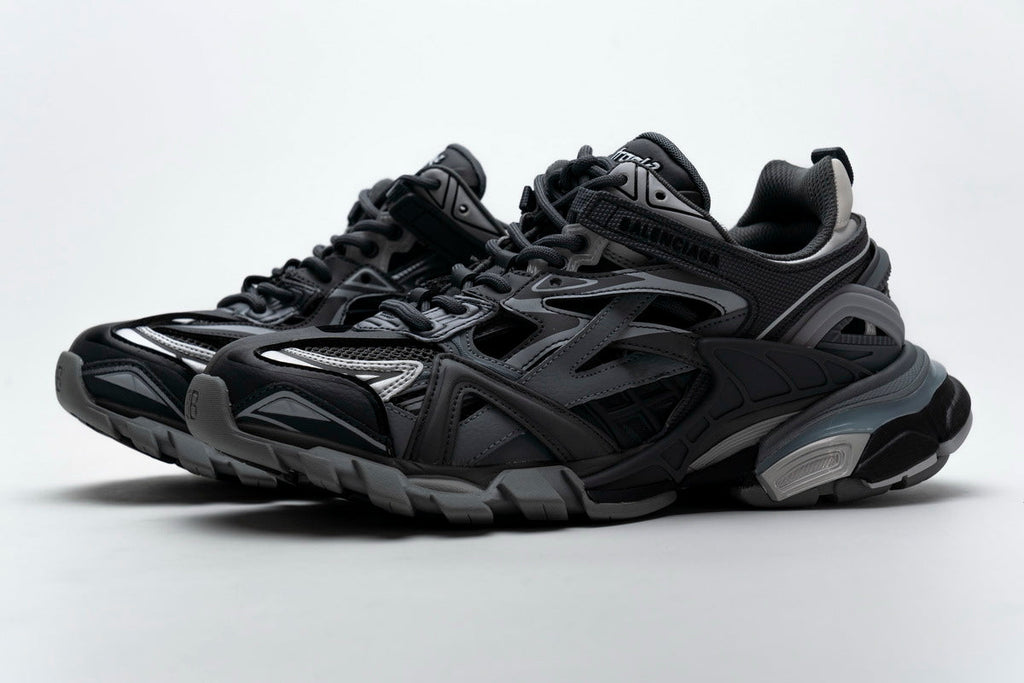 Balenciaga Track 2 Sneakers Men "Dark Grey"-retro thick sole dad shoes，Women's Shoe Sale / Men's Shoe Sale