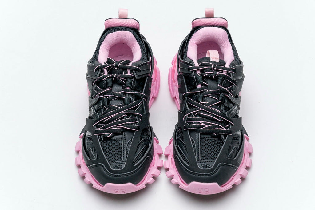 Balenciaga Track 2 Sneakers "Black Light Pink"-retro thick sole dad shoes，Women's Shoe Sale / Men's Shoe Sale