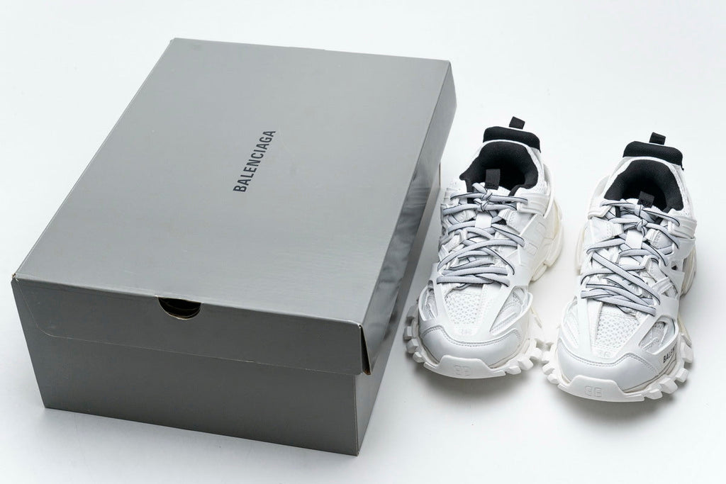 Balenciaga Track Open Sneakers "White"-retro thick sole dad shoes，Women's Shoe Sale / Men's Shoe Sale