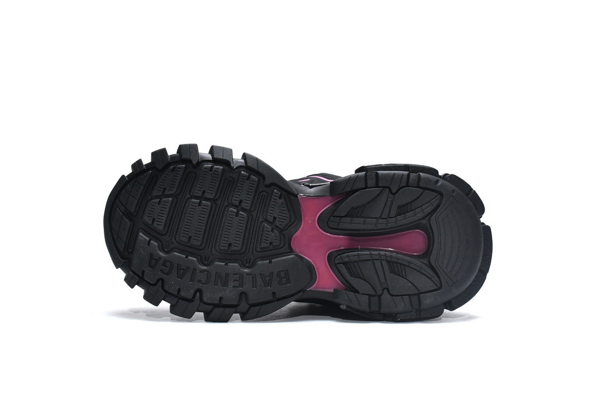 Balenciaga Track Sneakers "Black Pink"-retro thick sole dad shoes，Women's Shoe Sale / Men's Shoe Sale