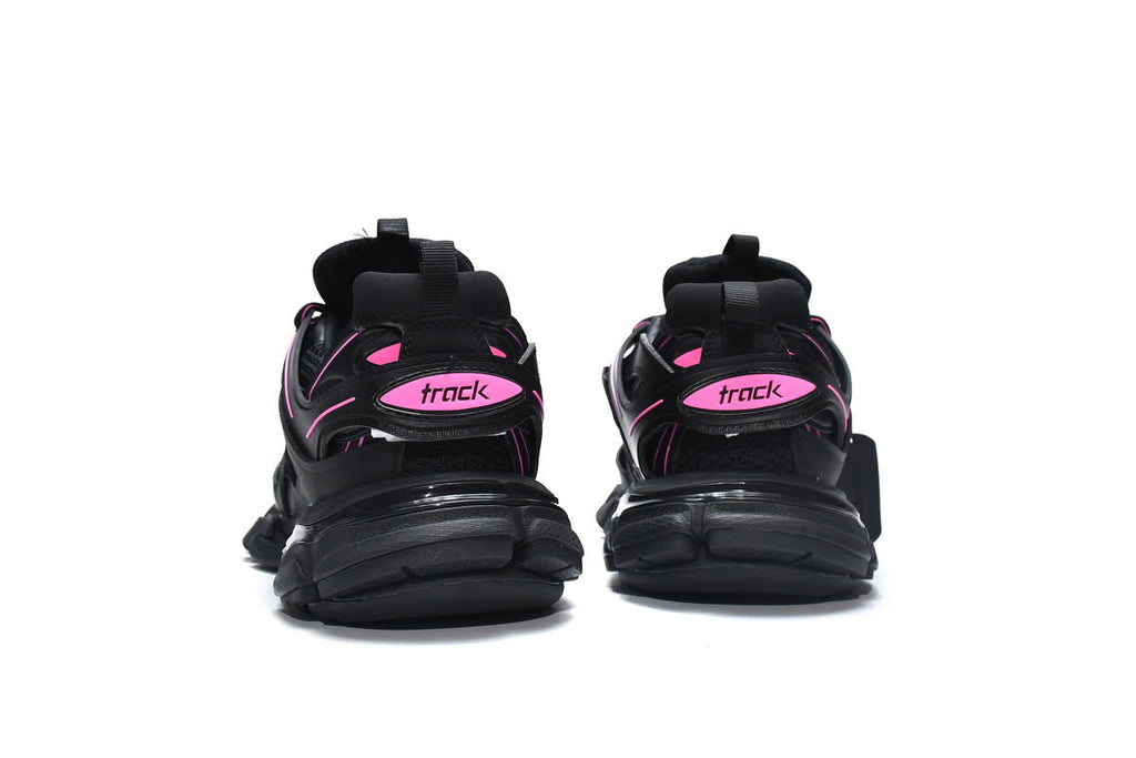 Balenciaga Track Sneakers "Black Pink"-retro thick sole dad shoes，Women's Shoe Sale / Men's Shoe Sale