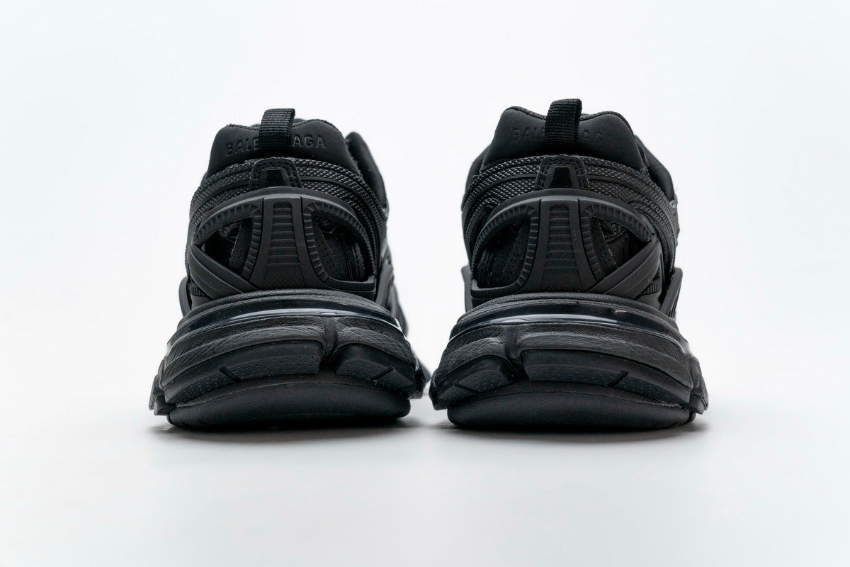 Balenciaga Track 2 Open Sneakers "Black"-retro thick sole dad shoes，Women's Shoe Sale / Men's Shoe Sale