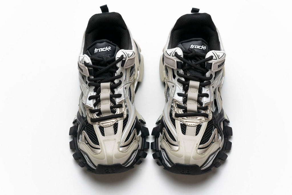Balenciaga Track 2 Sneakers Men "Champagne Black"-retro thick sole dad shoes，Women's Shoe Sale / Men's Shoe Sale