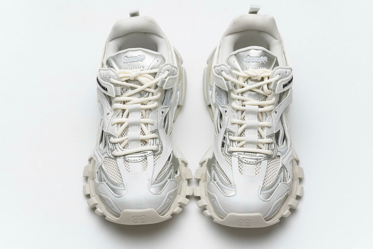Balenciaga Track 2 Open Sneakers "White"-retro thick sole dad shoes，Women's Shoe Sale / Men's Shoe Sale