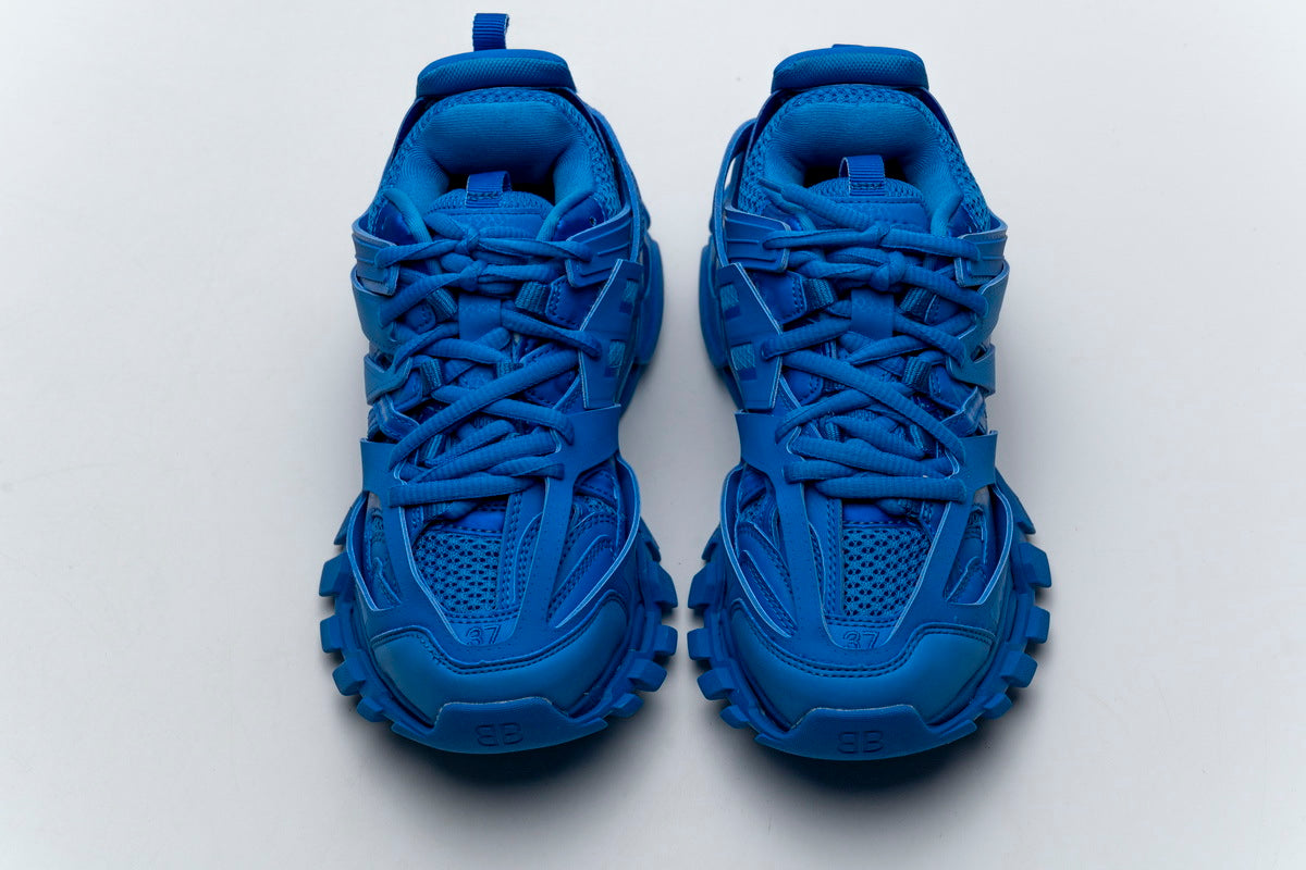 Balenciaga Track Sneakers "Sapphire Blue"-retro thick sole dad shoes，Women's Shoe Sale / Men's Shoe Sale