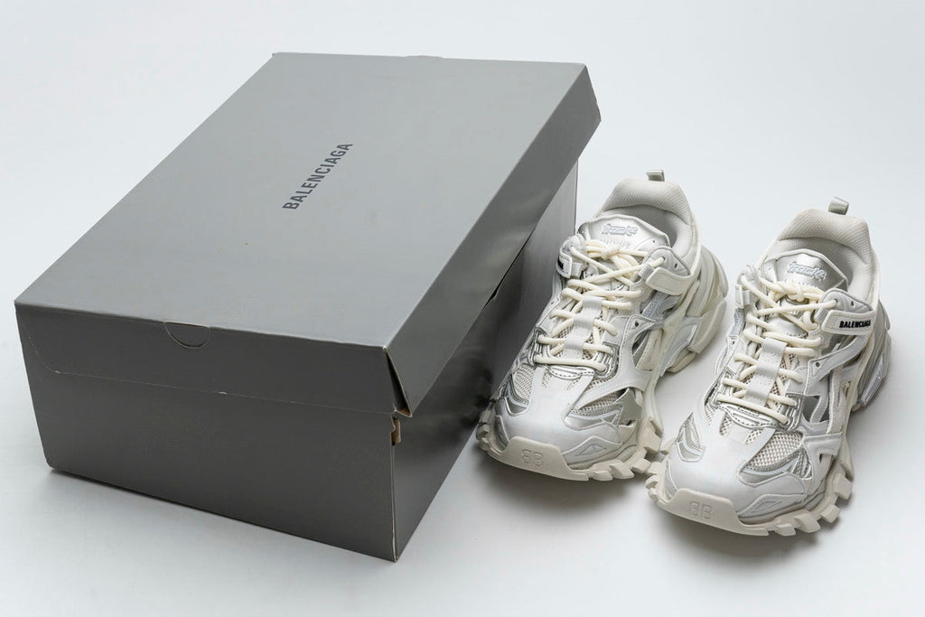 Balenciaga Track 2 Open Sneakers "White"-retro thick sole dad shoes，Women's Shoe Sale / Men's Shoe Sale