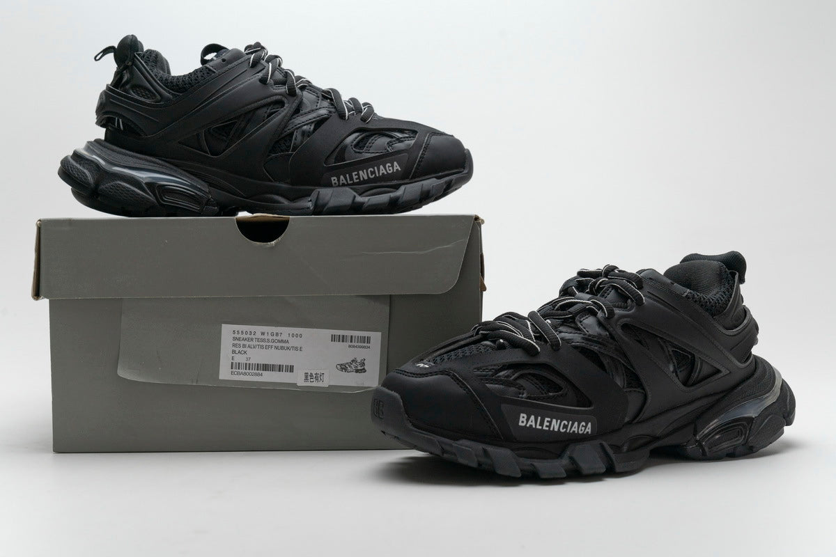 Balenciaga Track Sneakers "Black" Mesh Chunky Low Top Trainer