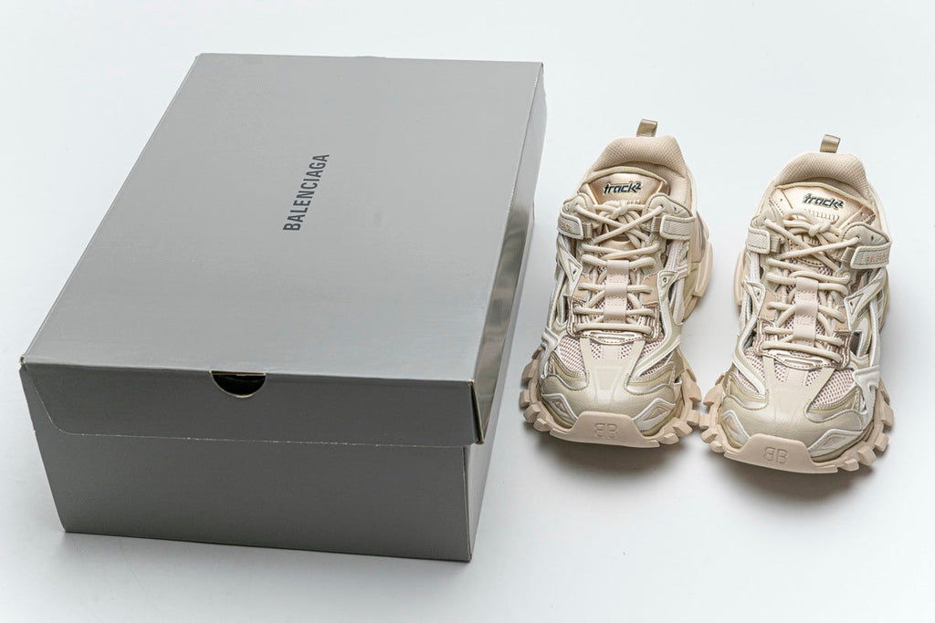 Balenciaga Track 2 Open Sneakers "Khaki"-retro thick sole dad shoes，Women's Shoe Sale / Men's Shoe Sale