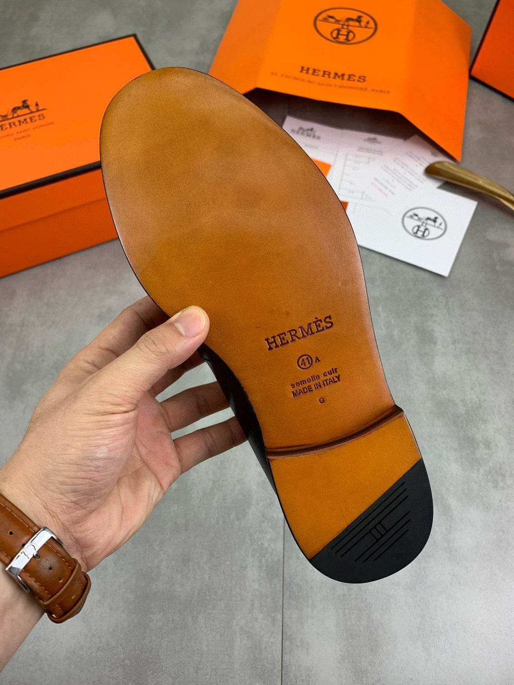 Hermès Men's H Logo Loafers "Black" Smooth Calf Leather Slip On Formal Dress Shoes
