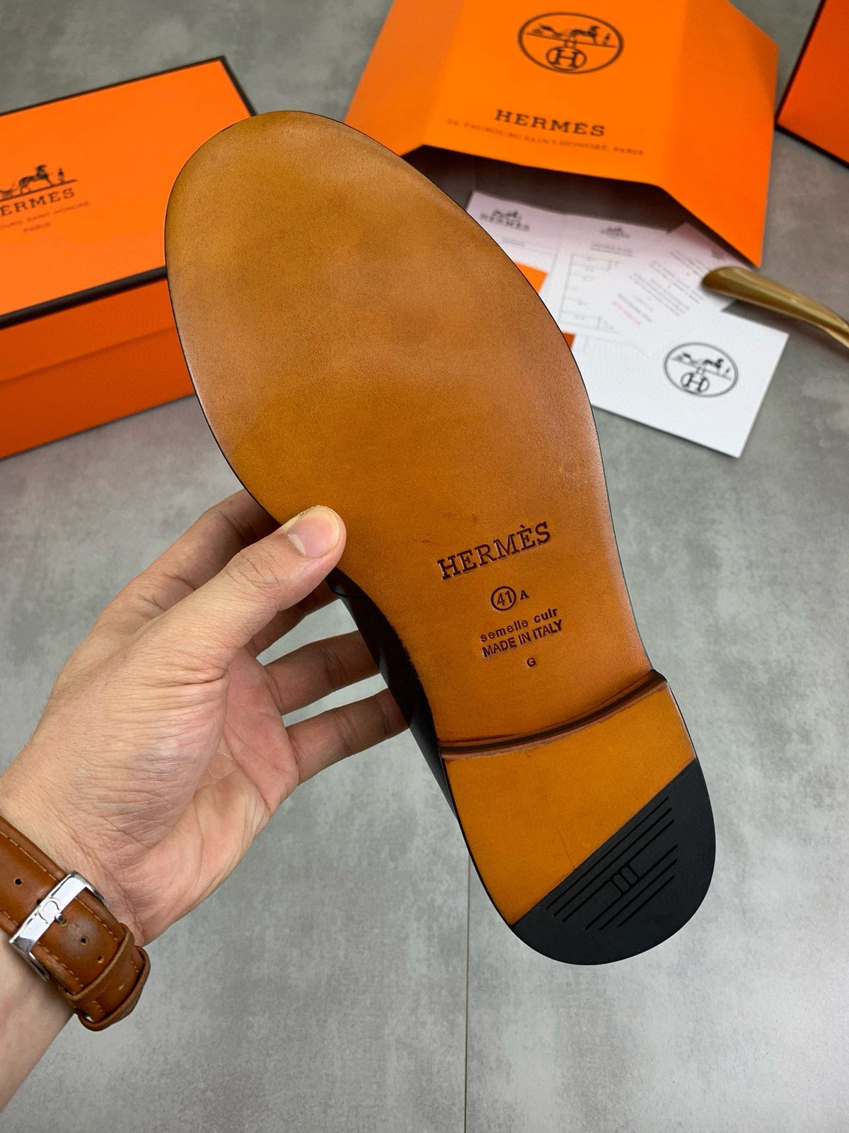 Hermès Men's H Logo Loafers "Black" Smooth Calf Leather Slip On Formal Dress Shoes