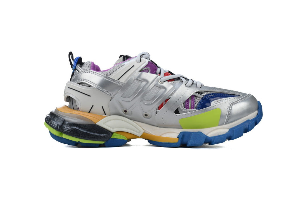 Balenciaga Track 2.0 Sneakers "Silver Multicolor" Men Women Chunky Dad Shoes