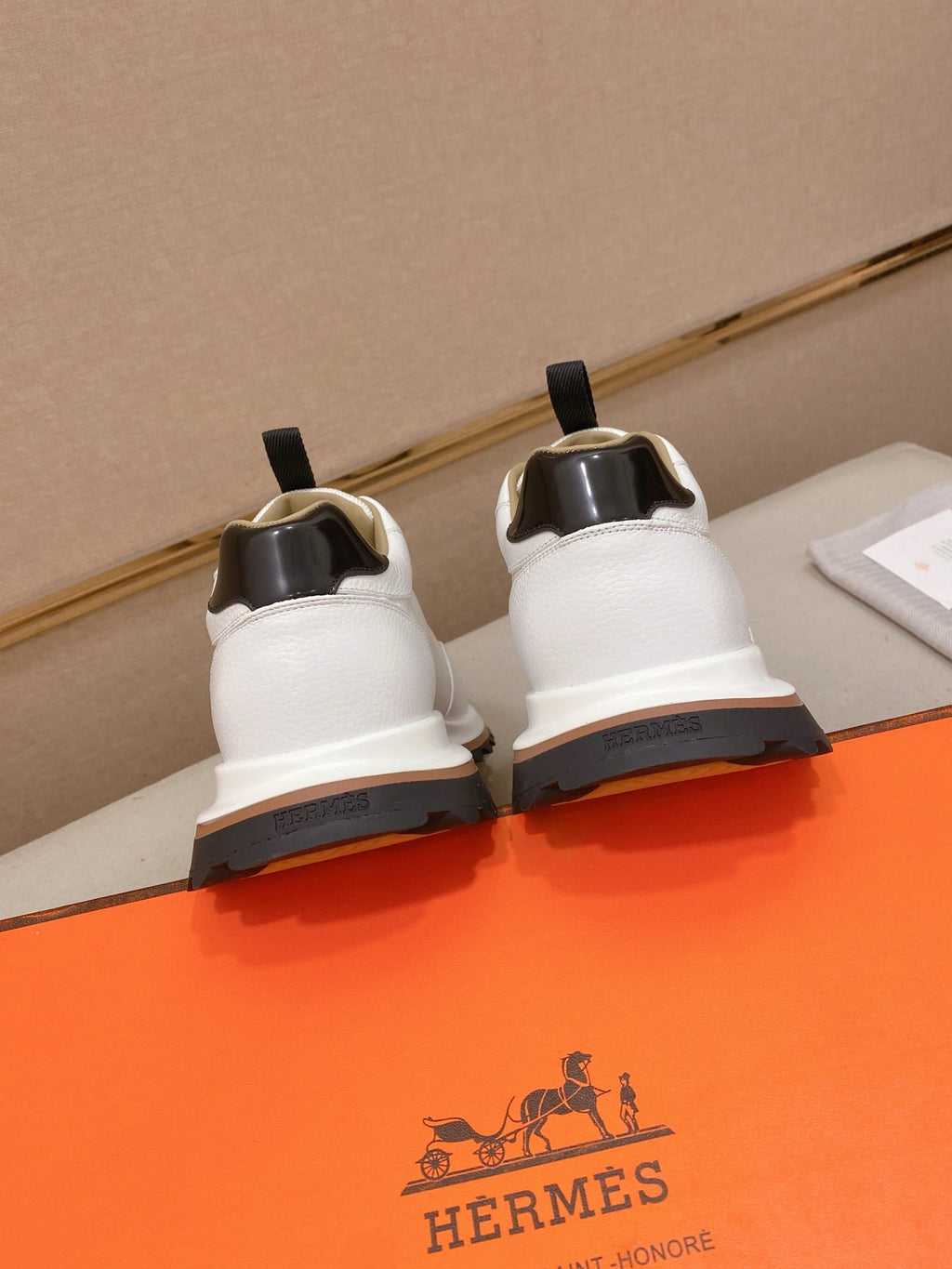 Hermès Trail Sneaker "White" Leather Mesh Men Casual Sneakers