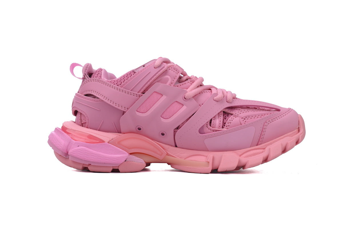 Balenciaga Track Sneakers "Pink"-retro thick sole dad shoes，Women's Shoe Sale / Men's Shoe Sale